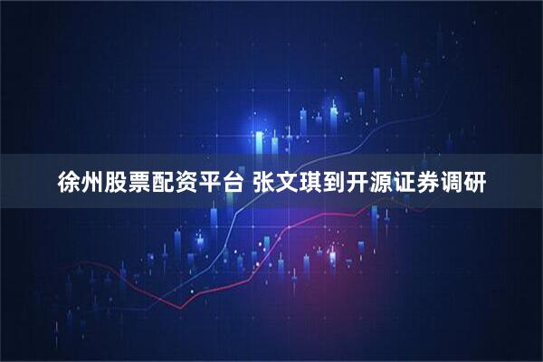 徐州股票配资平台 张文琪到开源证券调研